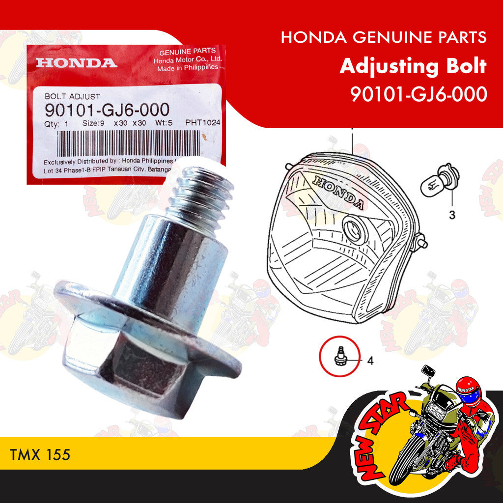 90101-GJ6-000 | Adjusting Bolt | Genuine Honda parts | TMX 155