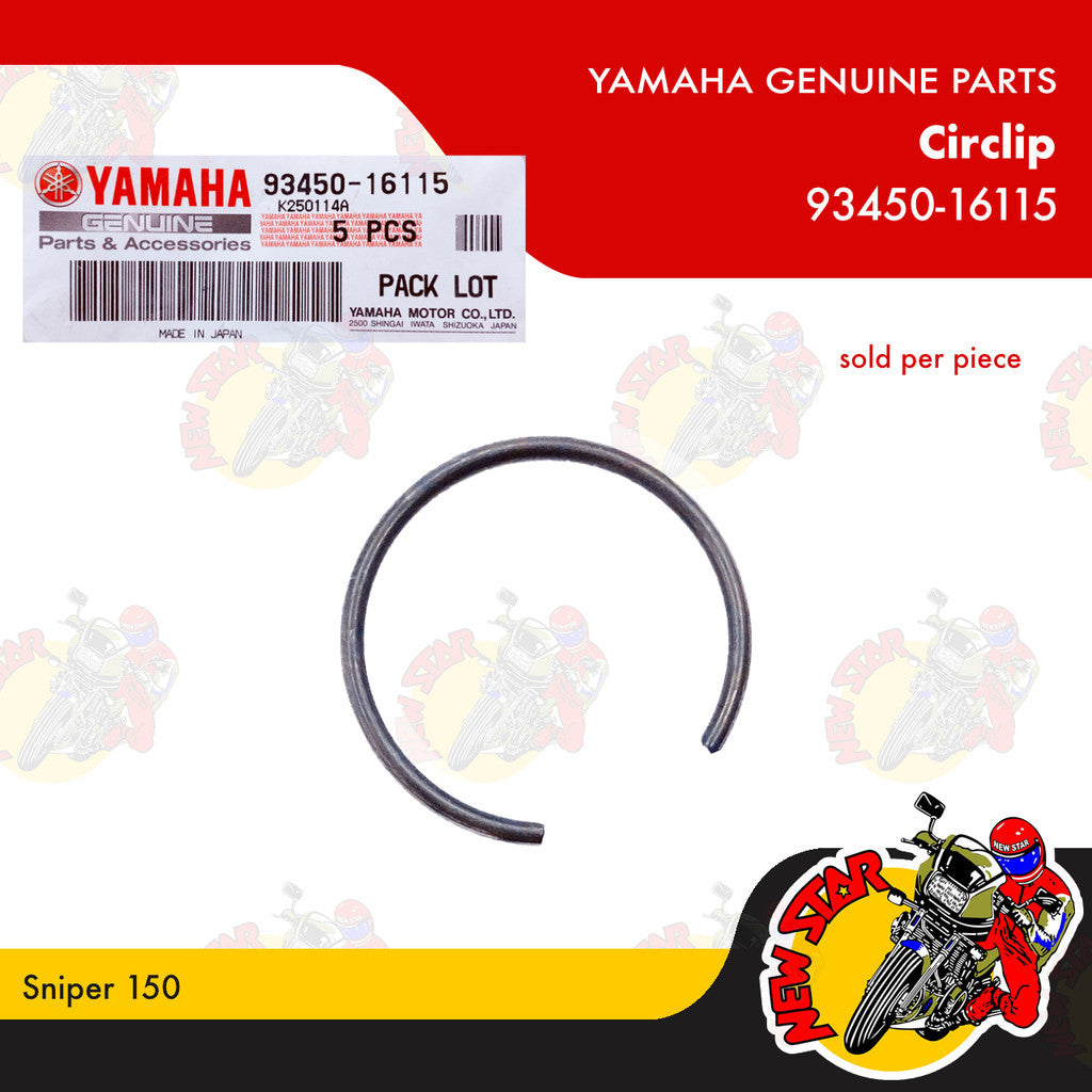 93450-16115 | Circlip | Genuine Yamaha parts | Sniper 150