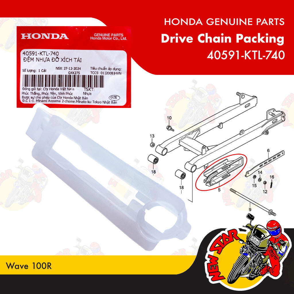 40591-KTL-740 | Drive Chain Packing | Genuine Honda parts | Wave 100R