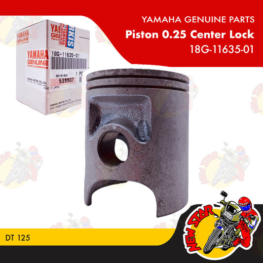 18G-11635-01 | Piston 0.25 Center Lock | Genuine Yamaha parts | DT 125