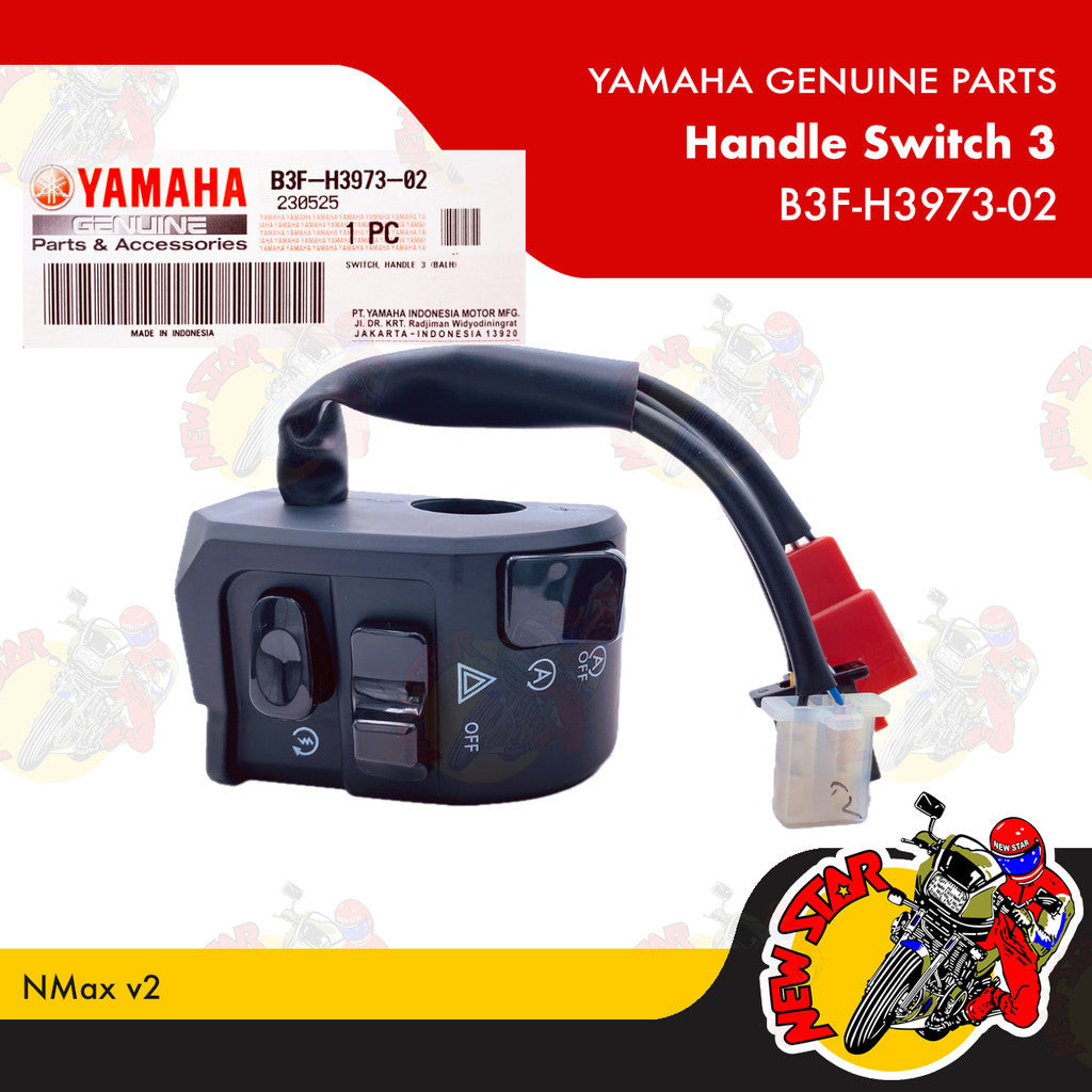 B3F-H3973-02 | Handle Switch 3 | Genuine Yamaha parts | NMax v2