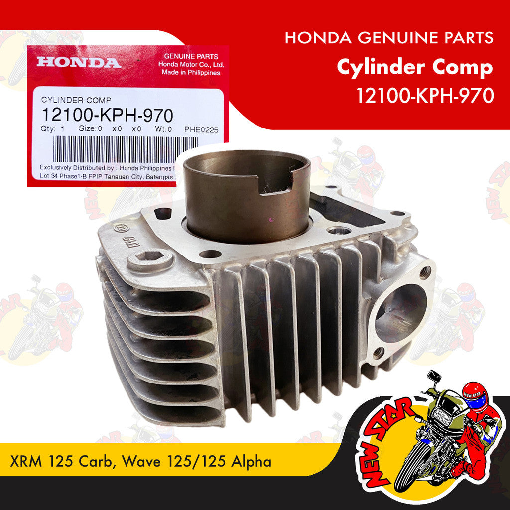 12100-KPH-970 | Cylinder Comp | Genuine Honda parts | XRM 125 Carb Wave 125/125 Alpha