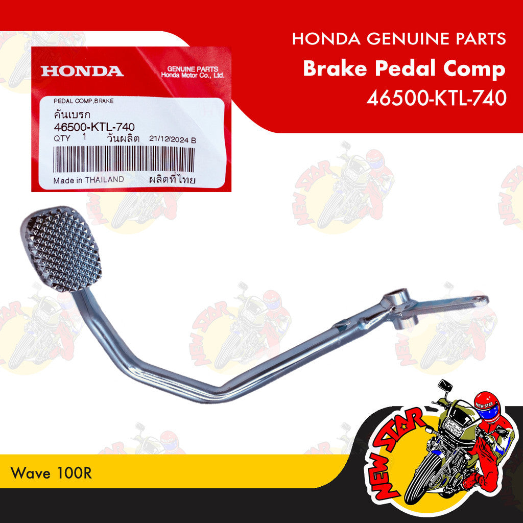 46500-KTL-740 | Brake Pedal Comp | Genuine Honda parts | Wave 100R