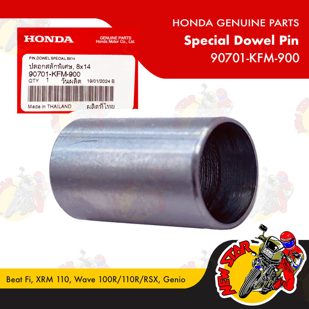 90701-KFM-900 | Special Dowel Pin | Genuine Honda parts | Beat Fi XRM 110 Wave 100R/110R/RSX Genio