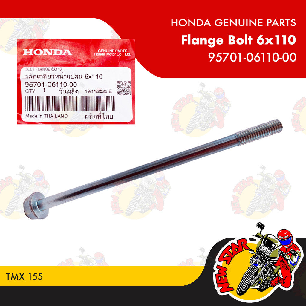95701-06110-00 | Flange Bolt 6x110 | Genuine Honda parts | TMX 155