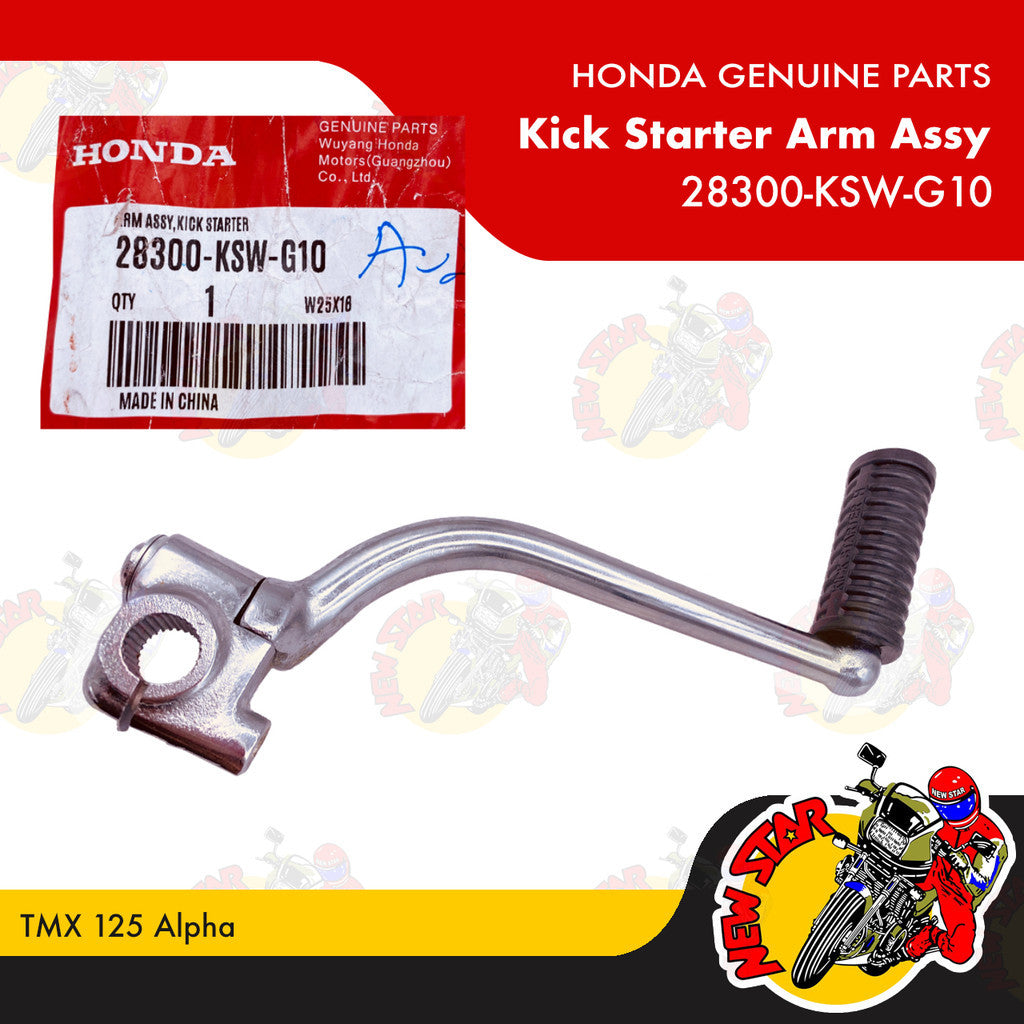 28300-KSW-G10 | Kick Starter Arm Assy | Genuine Honda parts | TMX 125 Alpha
