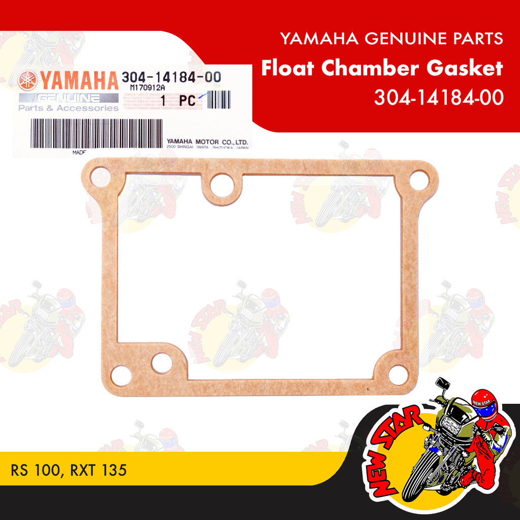 304-14184-00 | Float Chamber Gasket | Genuine Yamaha parts | RS 100 RXT 135