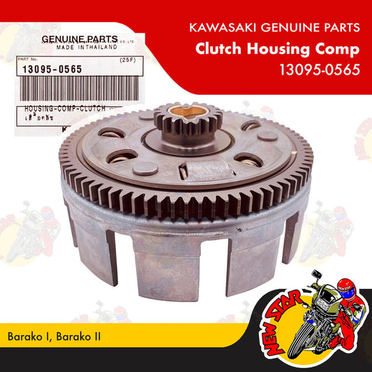 13095-0565 | Clutch Housing Comp | Genuine Kawasaki parts | Barako I Barako II