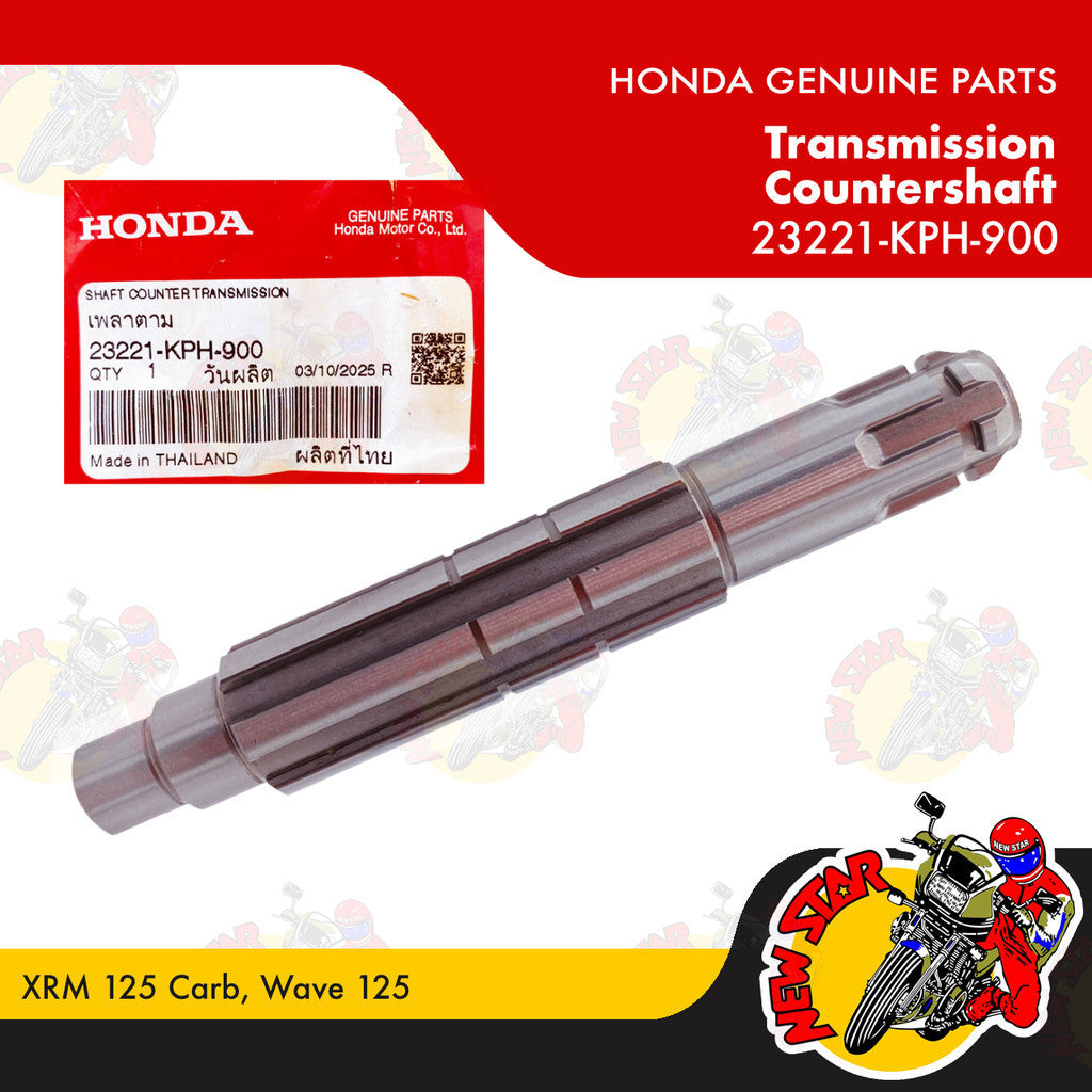 23221-KPH-900 | Transmission Countershaft | Genuine Honda parts | XRM 125 Carb Wave 125