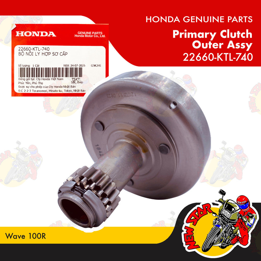 22660-KTL-740 | Primary Outer Assy | Genuine Honda parts | Wave 100R