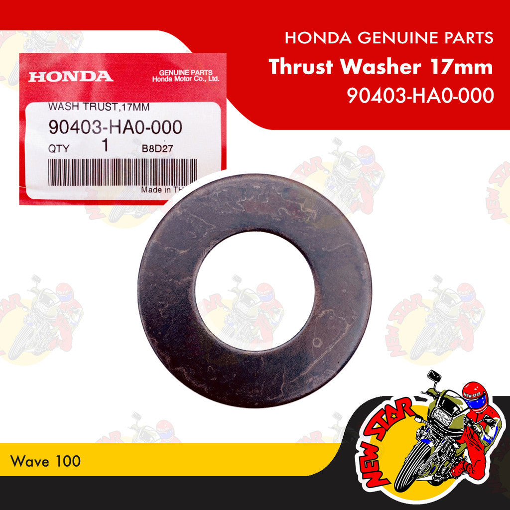90403-HA0-000 | Thrust Washer 17mm | Genuine Honda parts | Wave 100