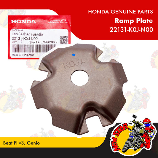 22131-K0J-N00 | Ramp Plate | Genuine Honda parts | Beat Fi v3 Genio