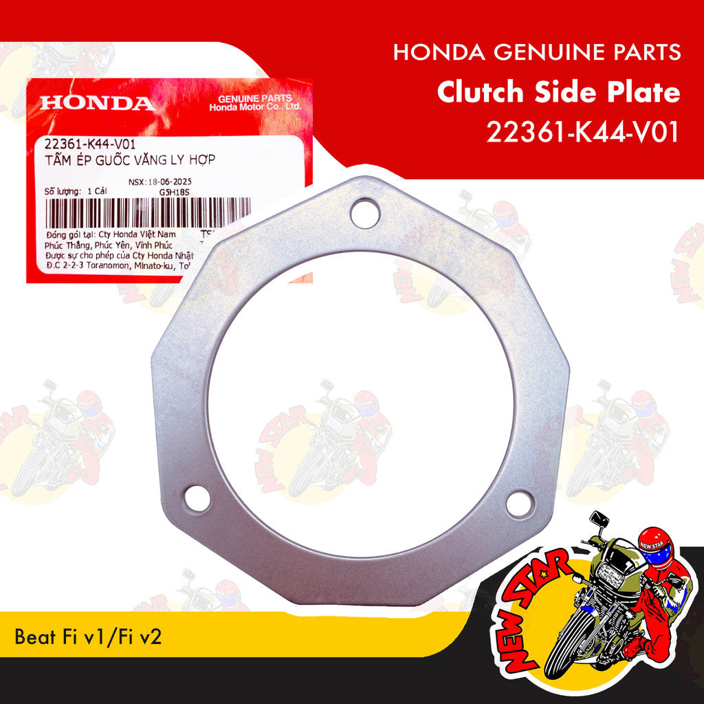 22361-K44-V01 | Clutch Side Plate | Genuine Honda parts | Beat Fi v1/Fi v2