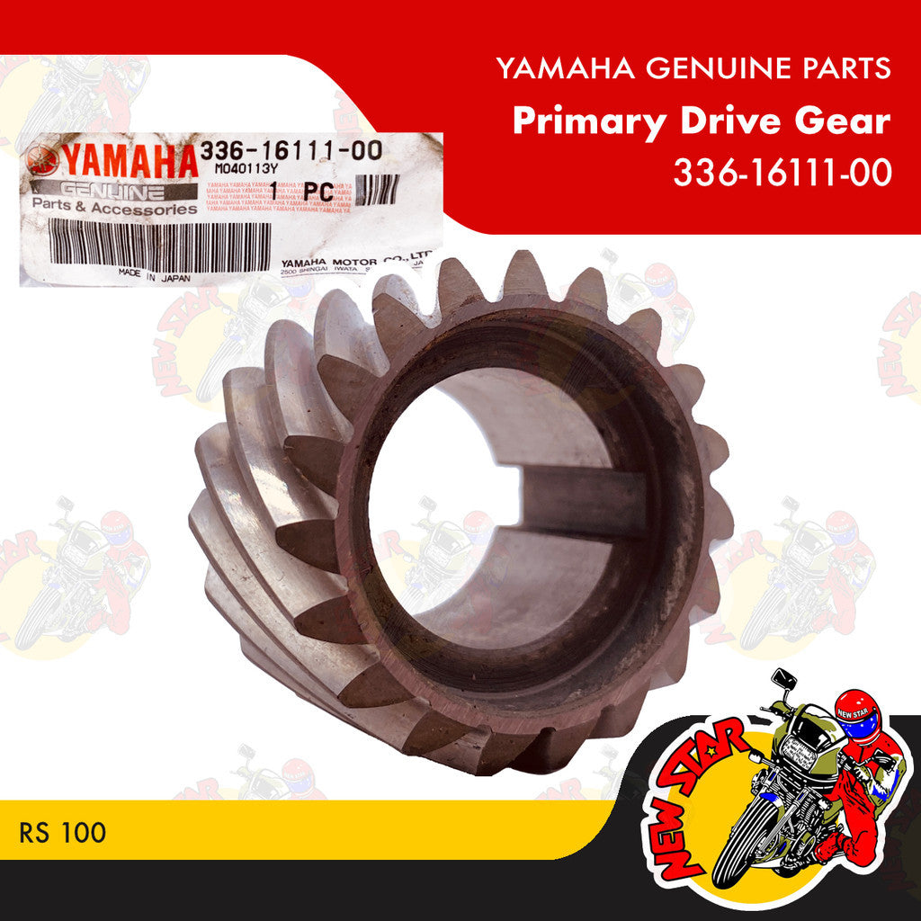 336-16111-00 | Primary Drive Gear | Genuine Yamaha parts | RS 100