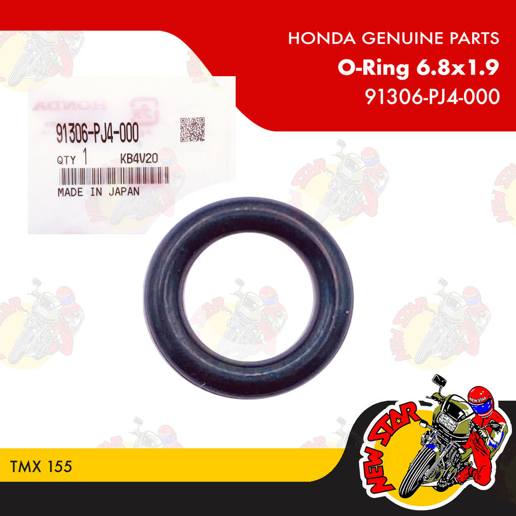 91306-PJ4-000 | O-Ring 6.8x1.9 | Genuine Honda parts | TMX 155