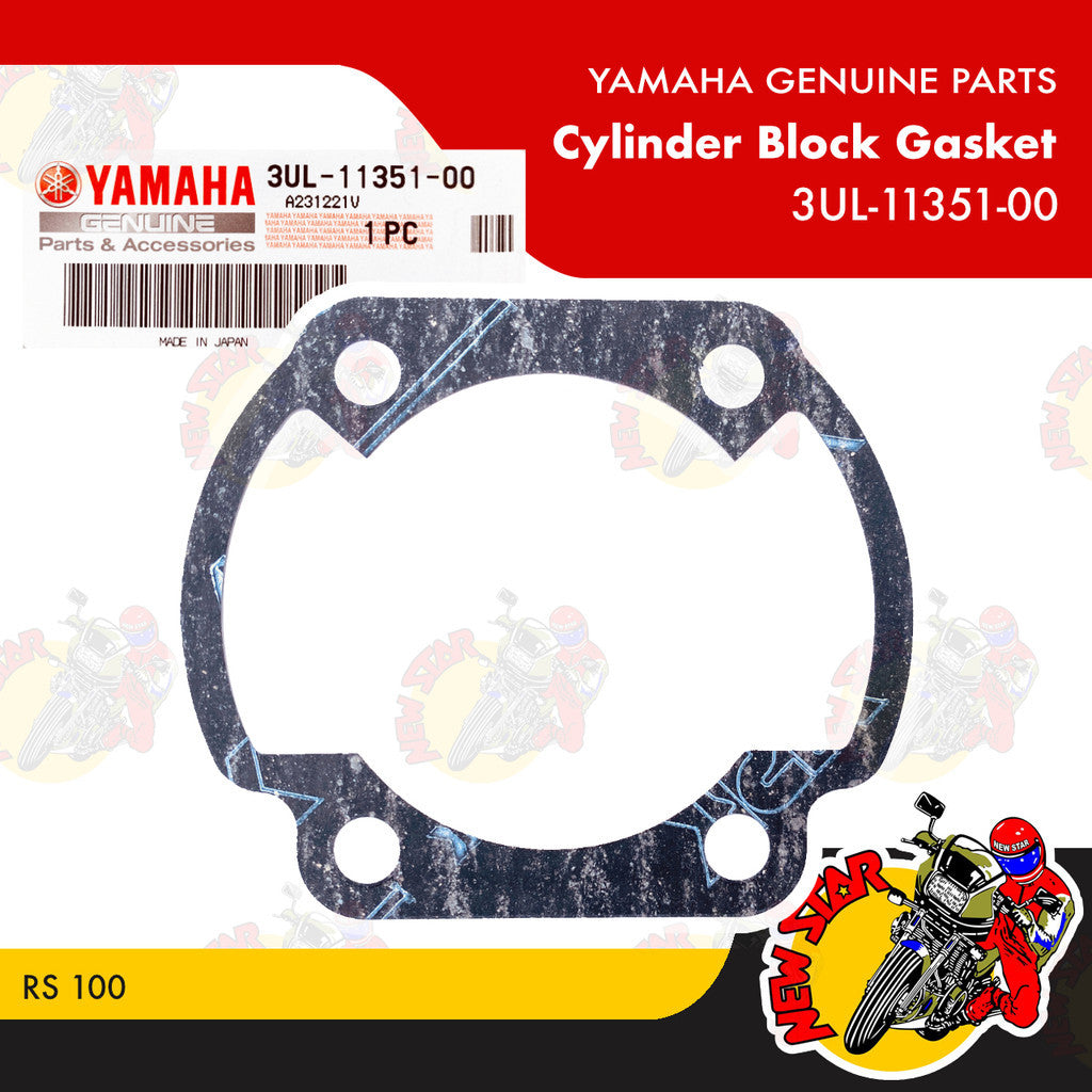 3UL-11351-00 | Cylinder Block Gasket | Genuine Yamaha parts | RS 100