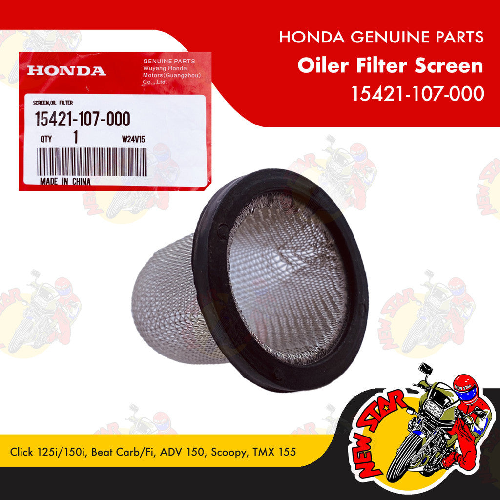 15421-107-000 | Oiler Filter Screen | Genuine Honda parts | Click 125i/150i Beat Carb/Fi ADV 150