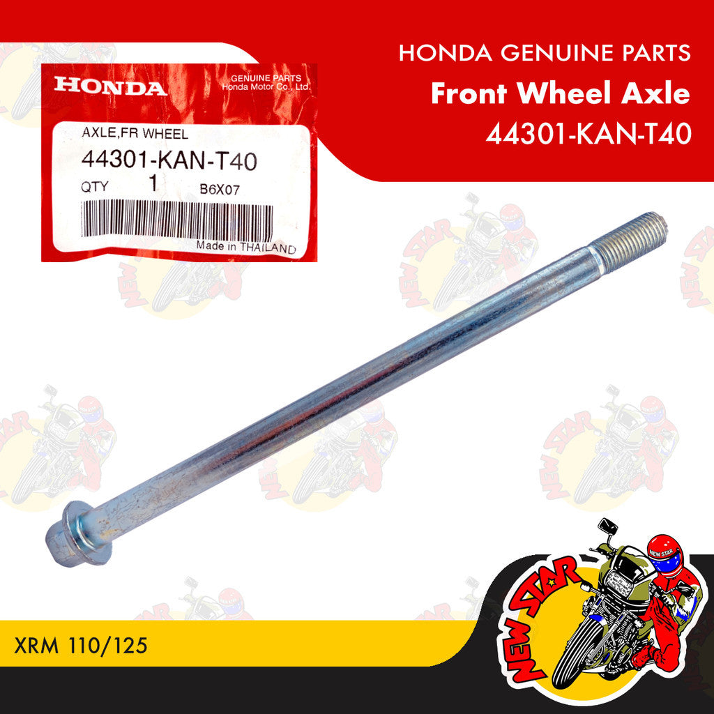 44301-KAN-T40 | Front Wheel Axle | Genuine Honda parts | XRM 110/125