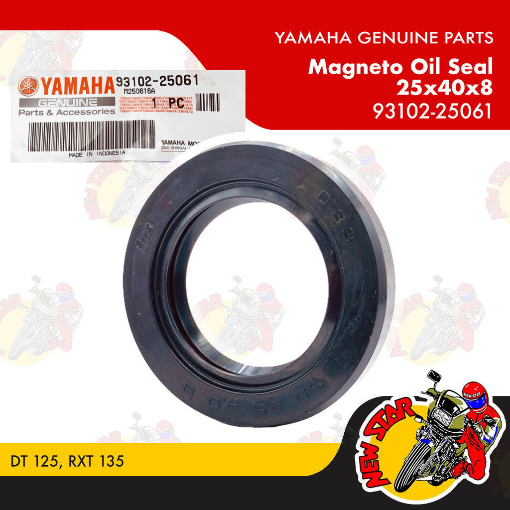 93102-25061 | Magneto Oil Seal 25x40x8 | Genuine Yamaha parts | DT 125 RXT 135