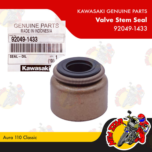 92049-1433 | Valve Stem Seal | Genuine Kawasaki parts | Aura 110 Classic