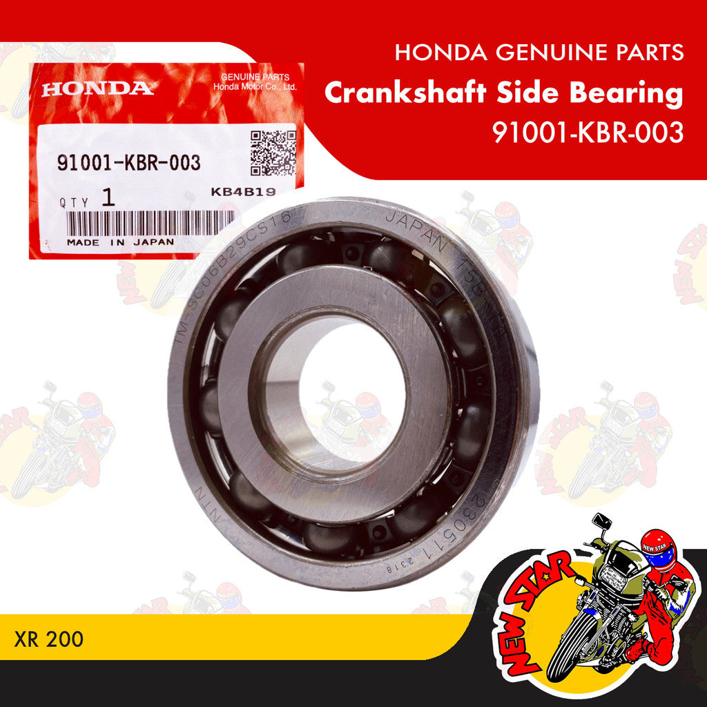 91001-KBR-003 | Crankshaft Side Bearing | Genuine Honda parts | XR 200