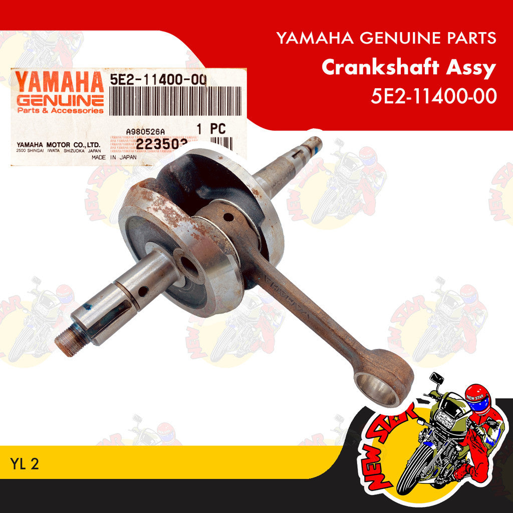 5E2-11400-00 | Crankshaft Assy | Genuine Yamaha parts | YL 2