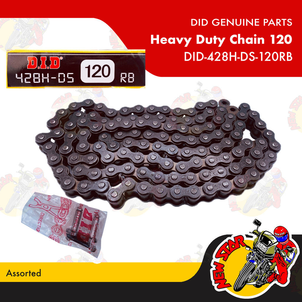 DID-428H-DS-120RB | Heavy Duty Chain 120 | Genuine DID parts | Assorted