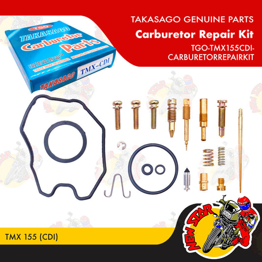 TGO-TMX155CDI-CARBURETORREPAIRKIT | Carburetor Repair Kit | Genuine Takasago parts | TMX 155 (CDI)