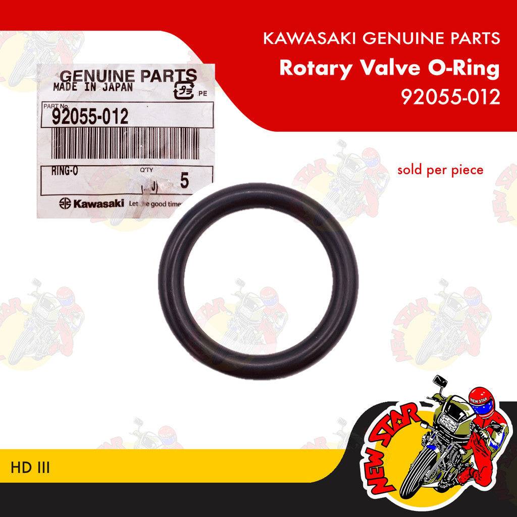 92055-012 | Rotary Valve O-Ring | Genuine Kawasaki parts | HD III