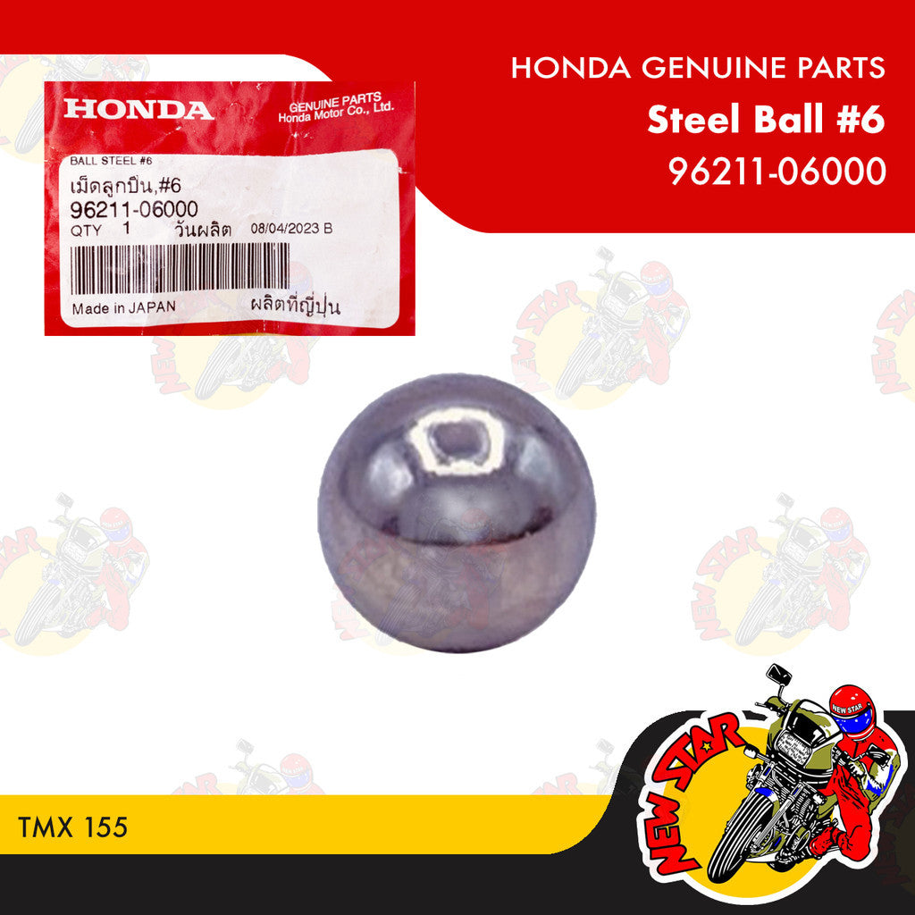 96211-06000 | Steel Ball #6 | Genuine Honda parts | TMX 155