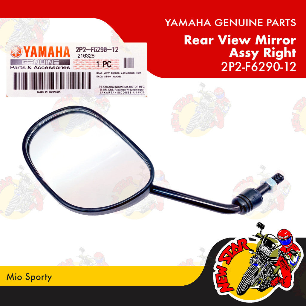 2P2-F6290-12 | Rear View Mirror Assy Right | Genuine Yamaha parts | Mio Sporty
