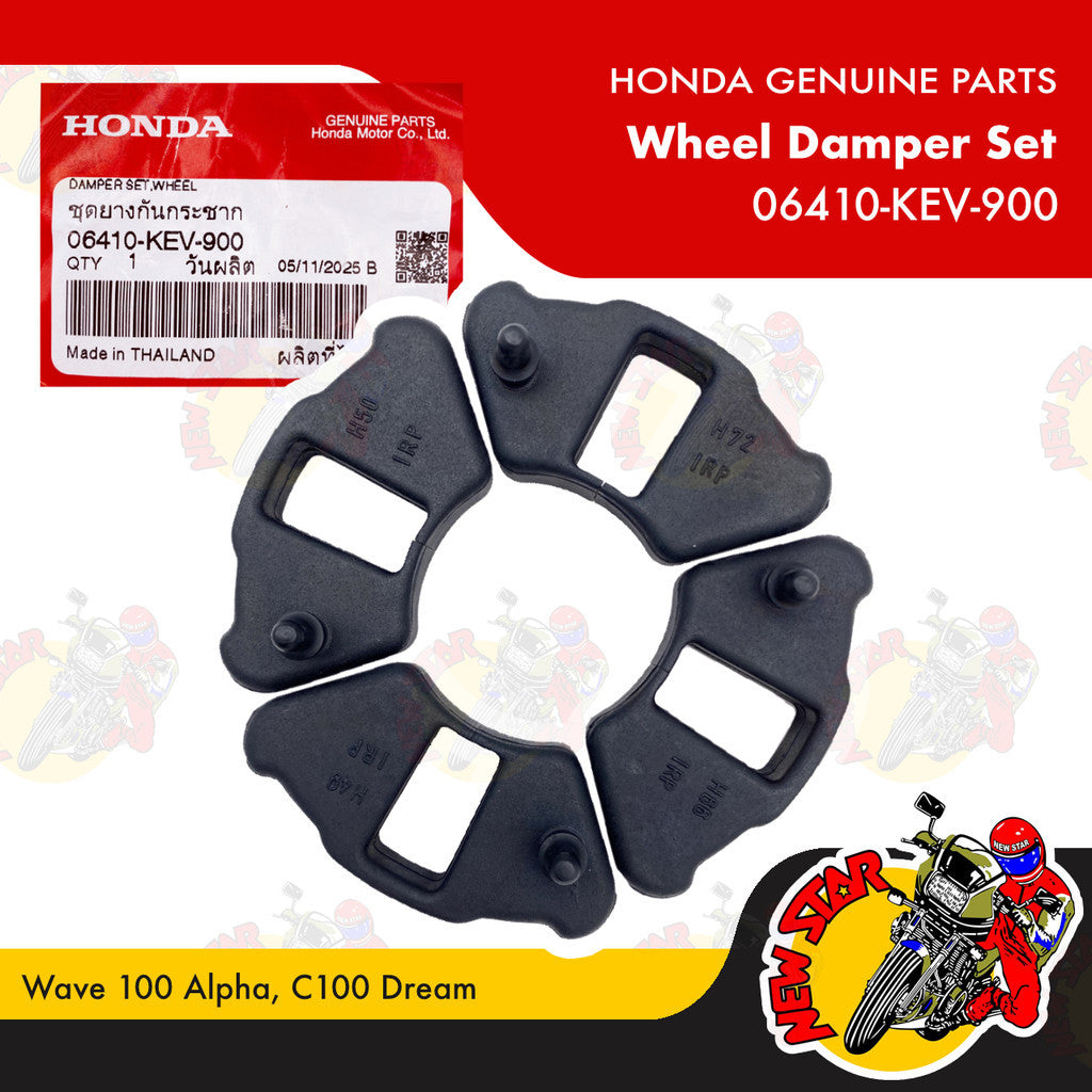 06410-KEV-900 | Wheel Damper Set | Genuine Honda parts | Wave 100 Alpha C100 Dream