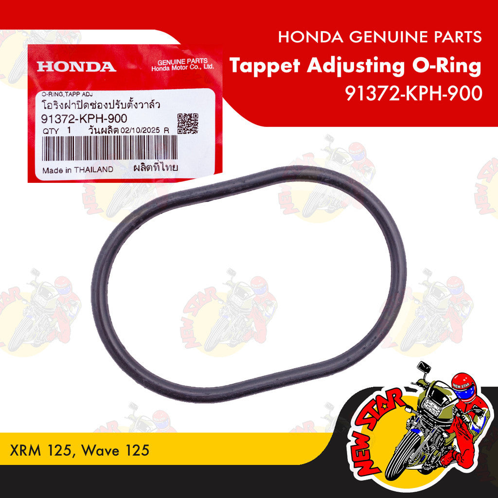 91372-KPH-900 | Tappet Adjusting O-Ring | Genuine Honda parts | XRM 125 Wave 125