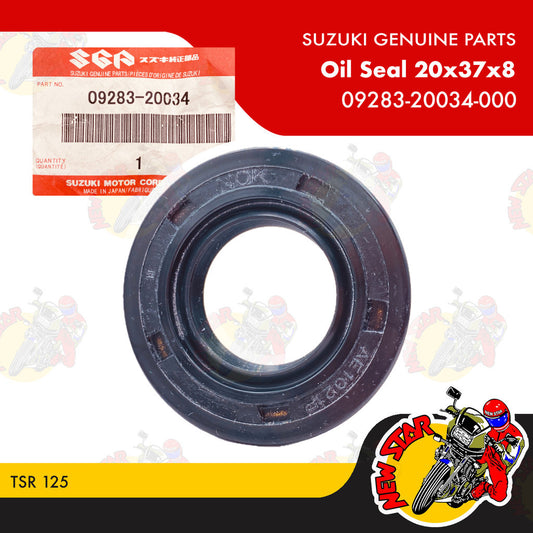 09283-20034-000 | Oil Seal 20x37x8 | Genuine Suzuki parts | TSR 125