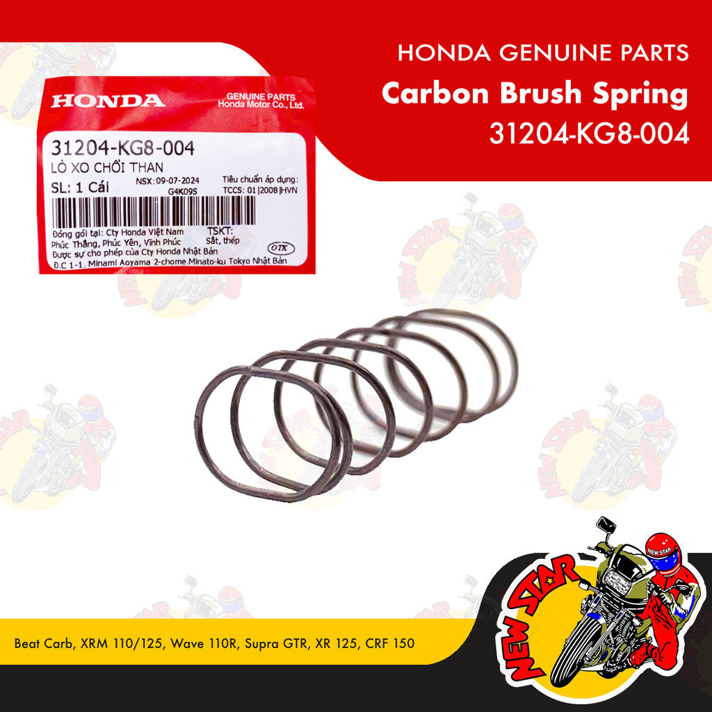 31204-KG8-004 | Carbon Brush Spring | Genuine Honda parts | Beat Carb XRM 110/125 Wave 110R
