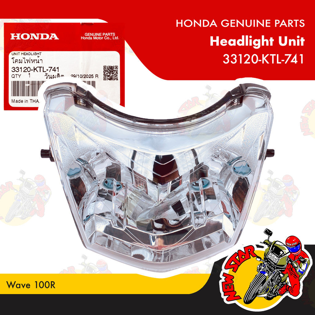 33120-KTL-741 | Headlight Unit | Genuine Honda parts | Wave 100R