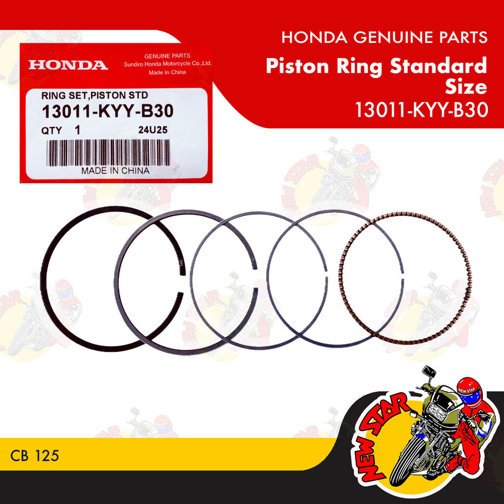 13011-KYY-B30 | Piston Ring Standard Size | Genuine Honda parts | CB 125