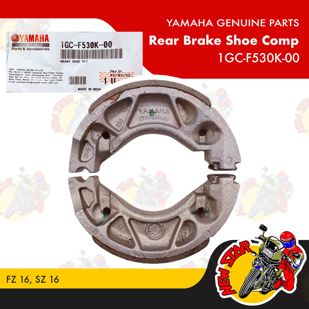 1GC-F530K-00 | Rear Brake Shoe Comp | Genuine Yamaha parts | FZ 16 SZ 16