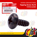 93903-34380 | Tapping Screw 4x12 | Genuine Honda parts | Click 160i Beat Fi ADV 150 Bravo Genio