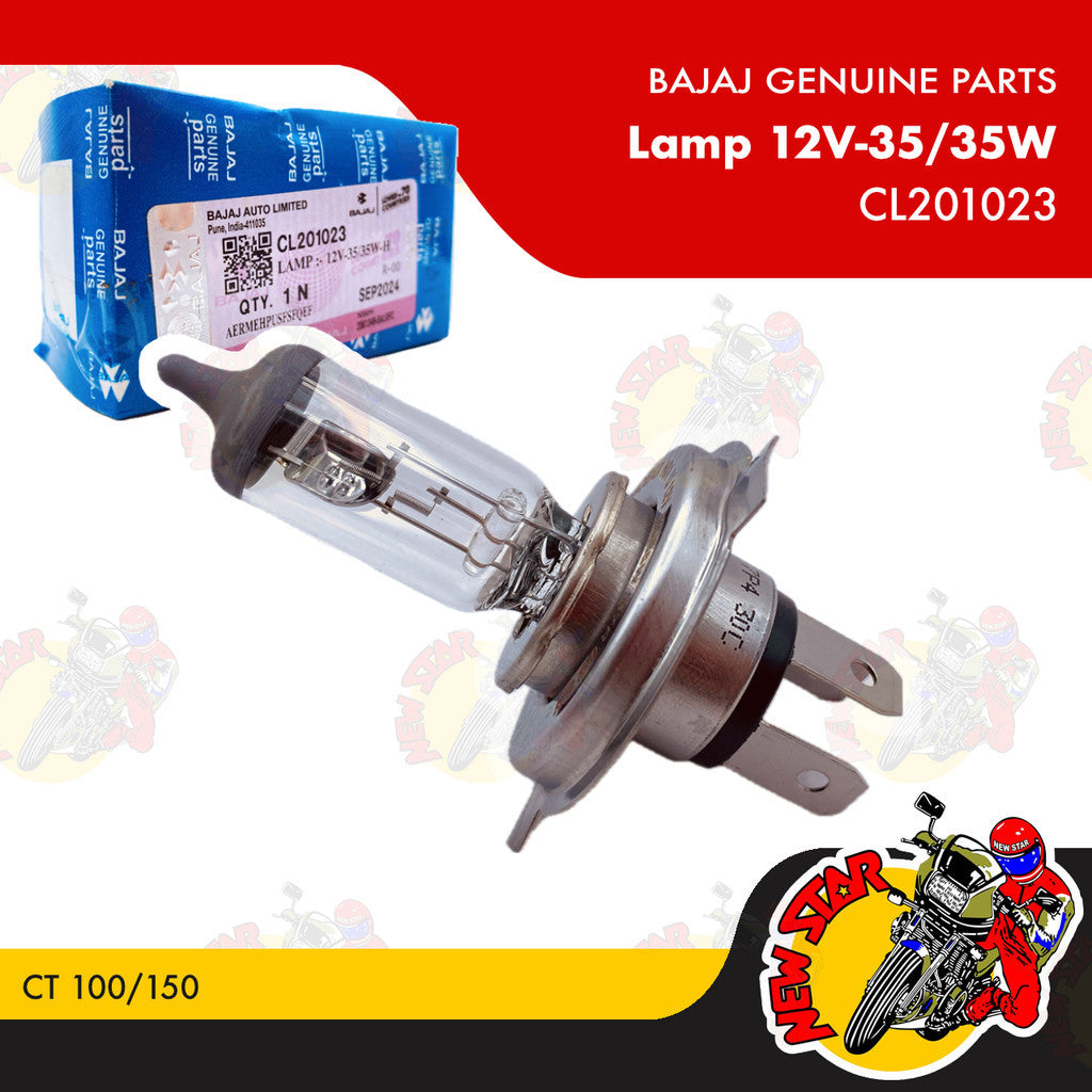 CL201023 | Lamp 12V-35/35W | Genuine Bajaj parts | CT 100/150