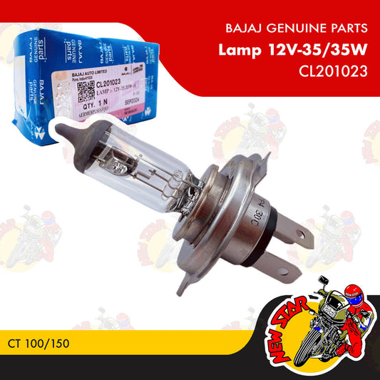 CL201023 | Lamp 12V-35/35W | Genuine Bajaj parts | CT 100/150