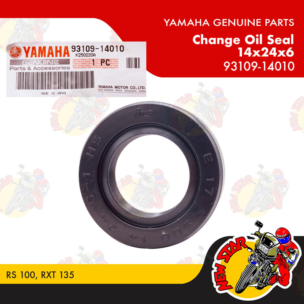 93109-14010 | Change Oil Seal 14x24x6 | Genuine Yamaha parts | RS 100 RXT 135