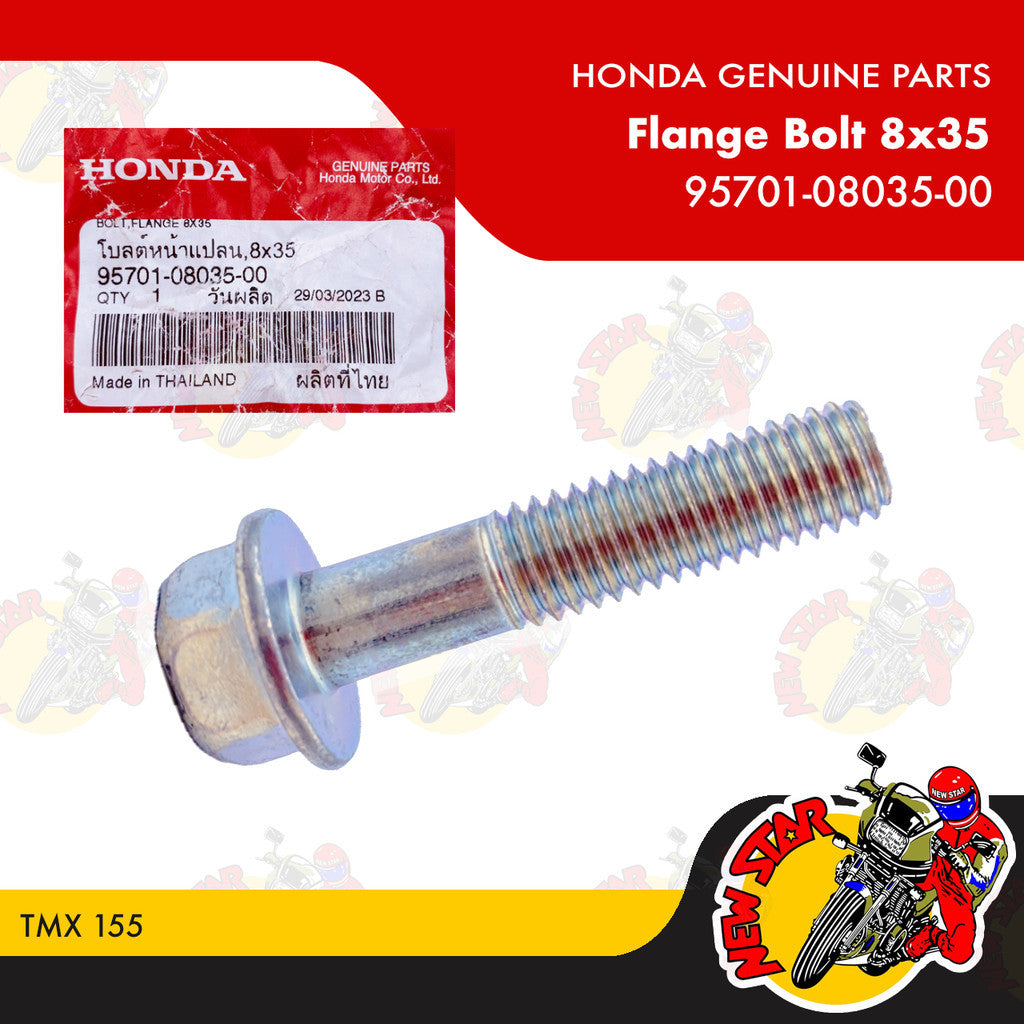 95701-08035-00 | Flange Bolt 8X35 | Genuine Honda parts | TMX 155