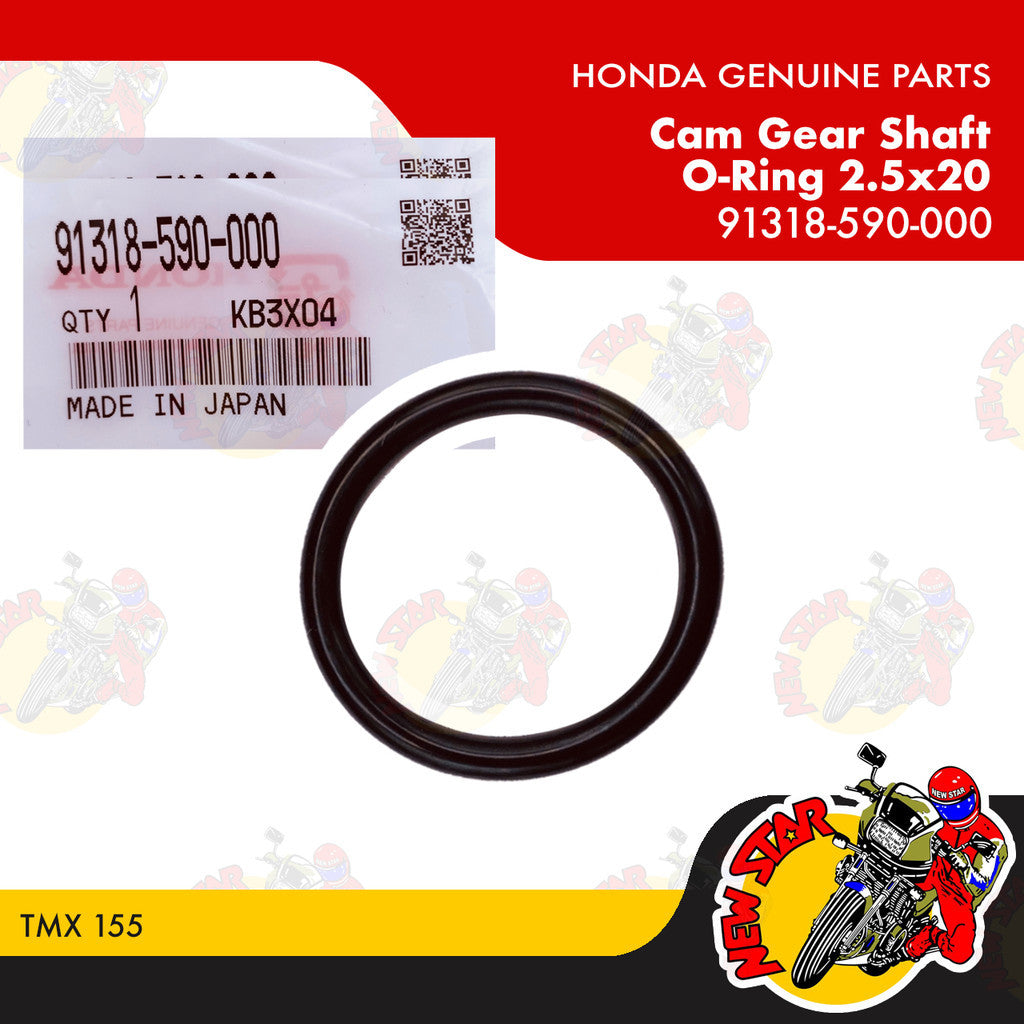 91318-590-000 | Cam Gear Shaft O-Ring 2.5x20 | Genuine Honda parts | TMX 155