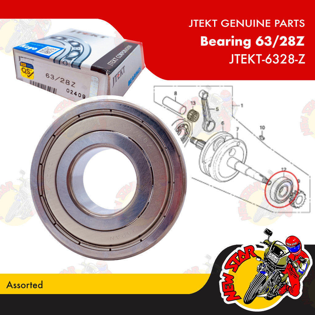 JTEKT-6328-Z | Bearing 63/28Z | Genuine JTEKT parts | Assorted