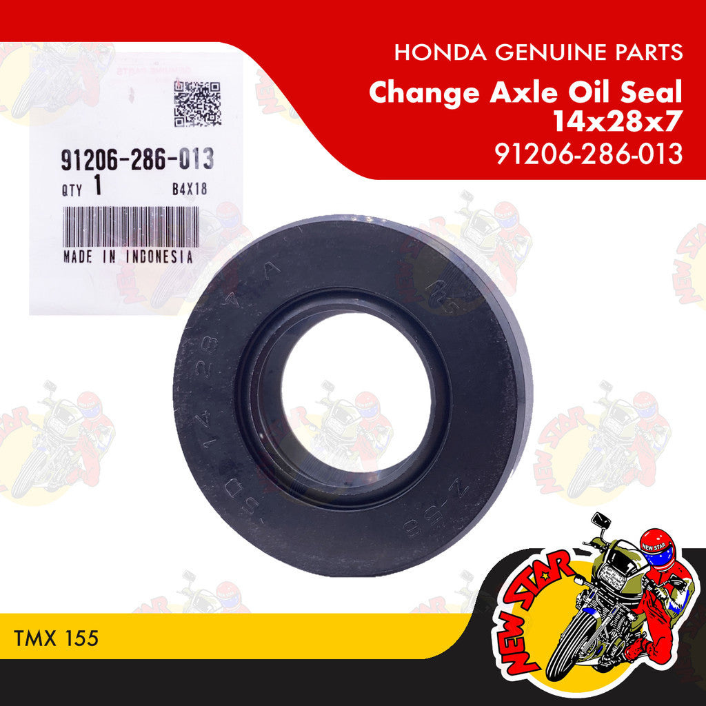 91206-286-013 | Change Axle Oil Seal 14x28x7 | Genuine Honda parts | TMX 155