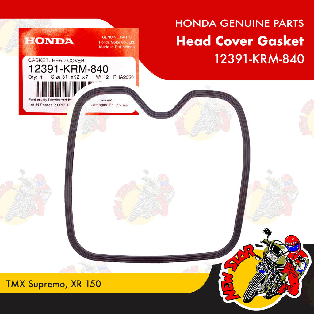 12391-KRM-840 | Head Cover Gasket | Genuine Honda parts | TMX Supremo XR 150