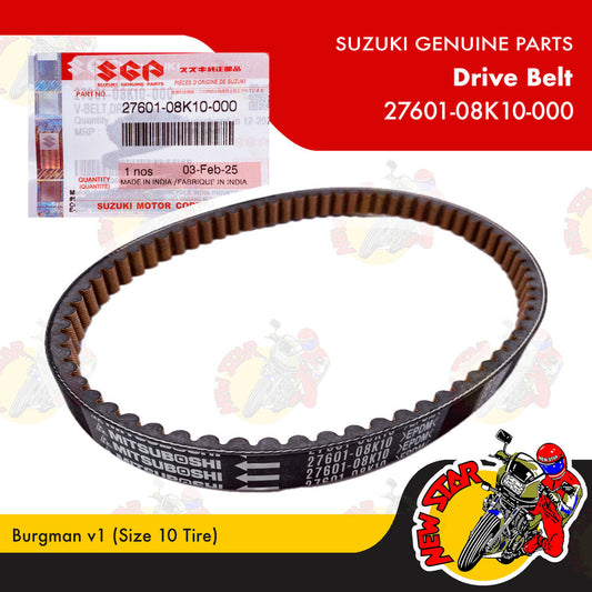 27601-08K10-000 | Drive Belt | Genuine Suzuki parts | Burgman v1 (Size 10 Tire)