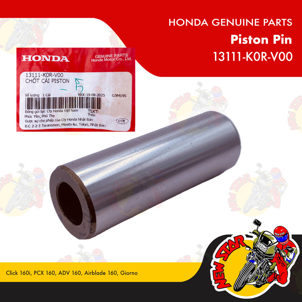 13111-K0R-V00 | Piston Pin | Genuine Honda parts | Click 160i PCX 160 ADV 160 Airblade 160 Giorno