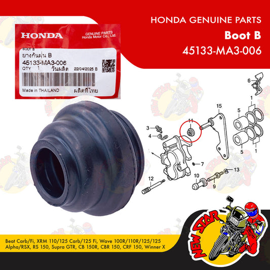 45133-MA3-006 | Boot B | Genuine Honda parts | Beat Carb/Fi XRM 110/125 Carb/125 Fi Wave 100R/125